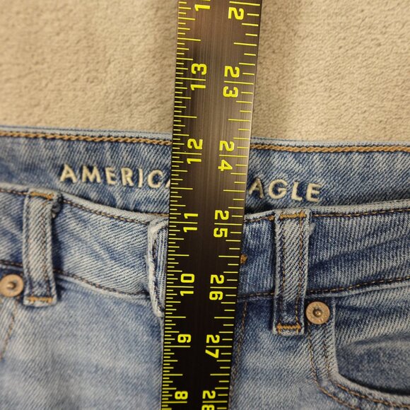 American Eagle Jeans Mom Jean Women's Size 4 Short Blue Denim 25" inseam - Picture 5 of 12